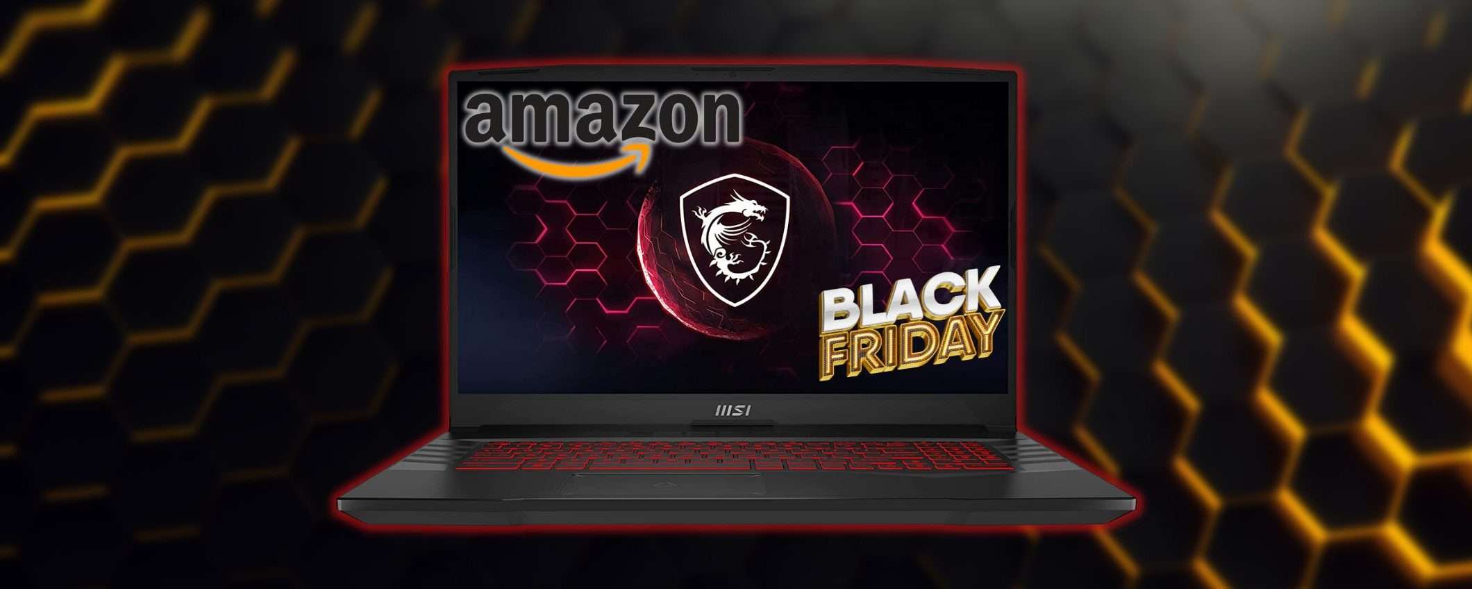 Notebook MSI da gaming con i7 e RTX 3060: 600€ di sconto su Amazon