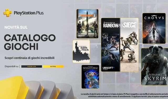 PS Plus Extra e Premium novembre 2022