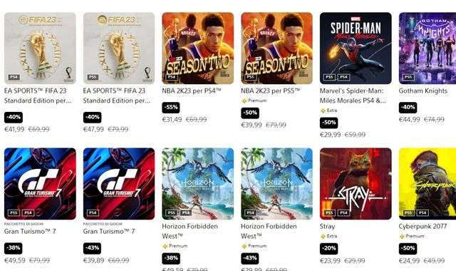 PlayStation Store, giochi PS5 e PS4 a meno di 5 euro con gli sconti del  Black Friday 