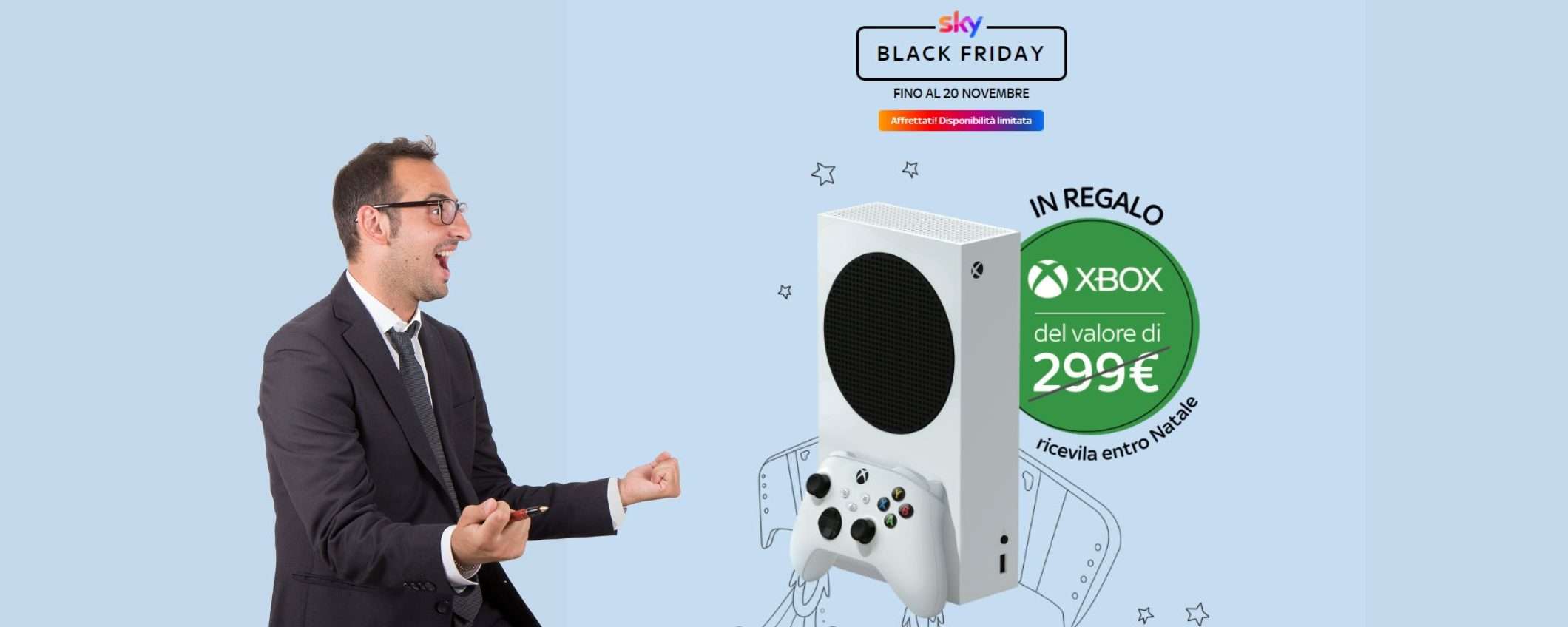 Xbox Series S GRATIS con Sky: clamorosa occasione Black Friday Xbox Series S GRATIS con Sky: clamorosa occasione Black Friday