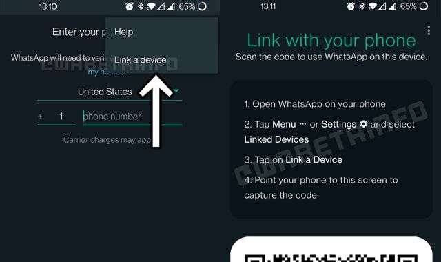 WhatsApp su due smartphone