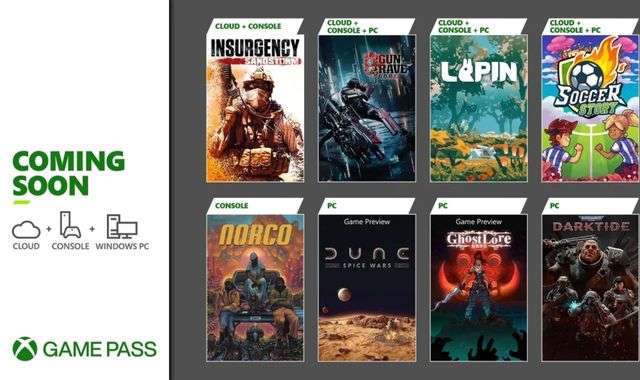 Xbox Game Pass nuovi giochi novembre 2022