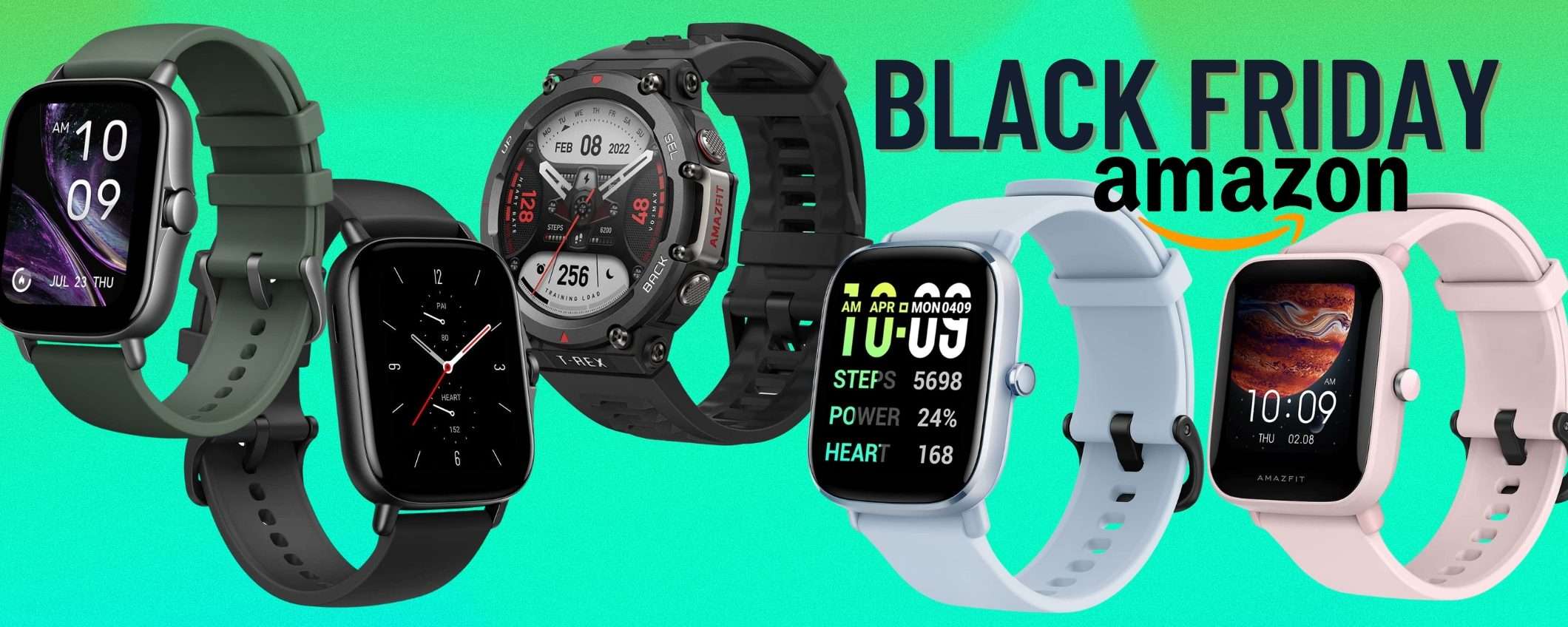Black Friday, smartwatch Amazfit in SUPER SCONTO fino al 40% Black Friday, smartwatch Amazfit in SUPER SCONTO fino al 40%