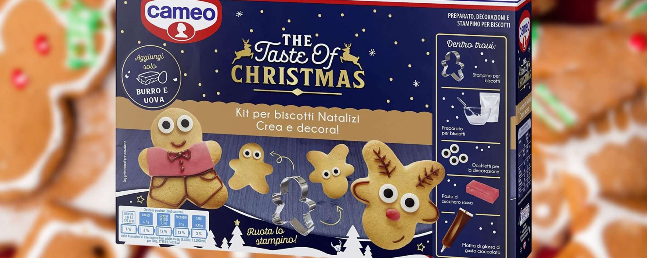 Biscotti di Natale BELLISSIMI: il kit Cameo completo è su Amazon a 5€