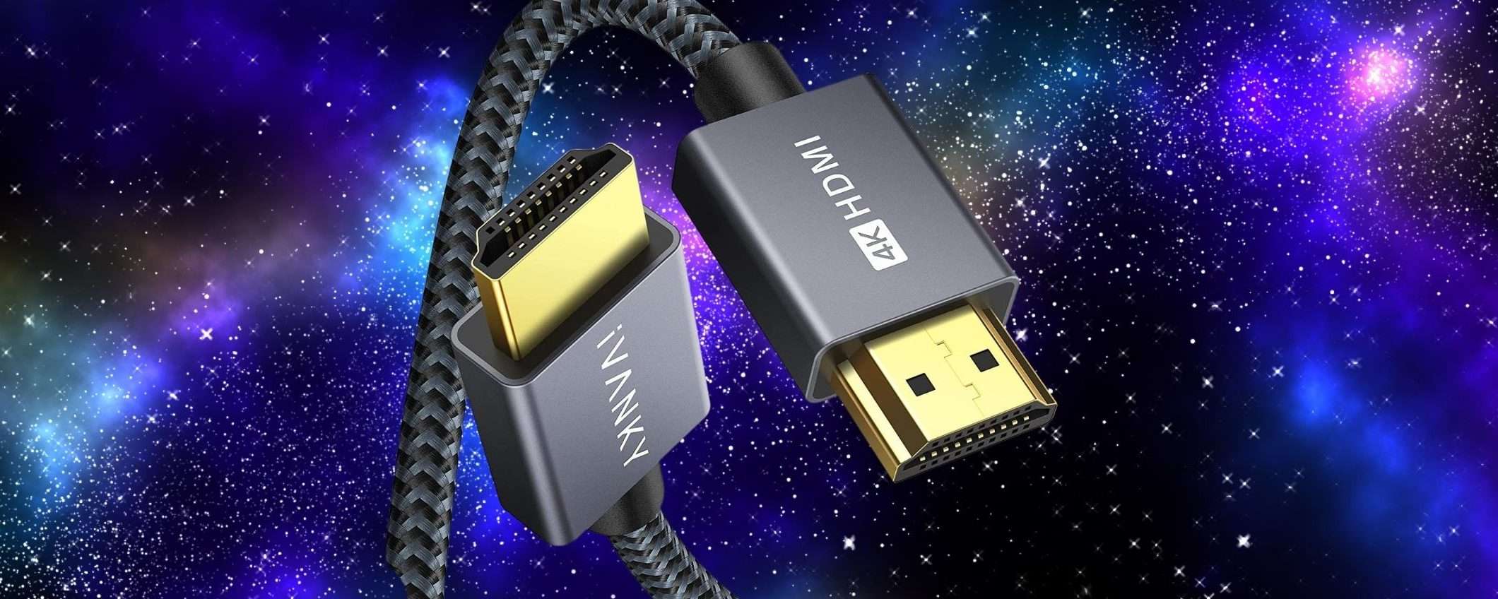 Collegamenti da fare? Non rinunciare al 4K con questo Cavo HDMI 2m Collegamenti da fare? Non rinunciare al 4K con questo Cavo HDMI 2m