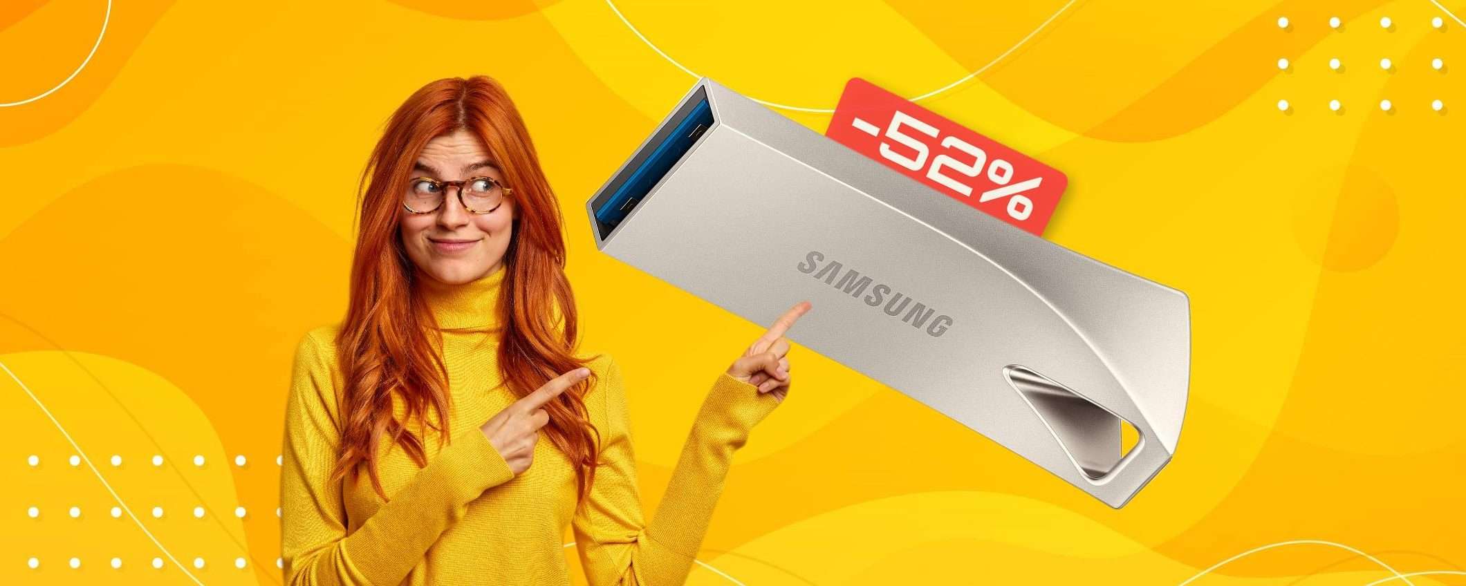 Chiavetta USB 256GB a soli 34€: SCONTO stellare al Black Friday (-52%)
