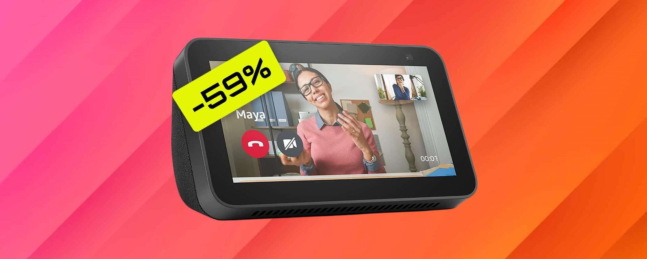 Echo Show 5: bastano 34€ al Black Friday, SCONTO GALATTICO del 59% Echo Show 5: bastano 34€ al Black Friday, SCONTO GALATTICO del 59%