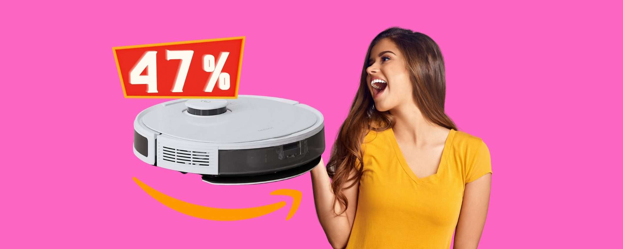 FOLLIA di Amazon: robot che aspira e lava a soli 299€ (-47%) FOLLIA di Amazon: robot che aspira e lava a soli 299€ (-47%)