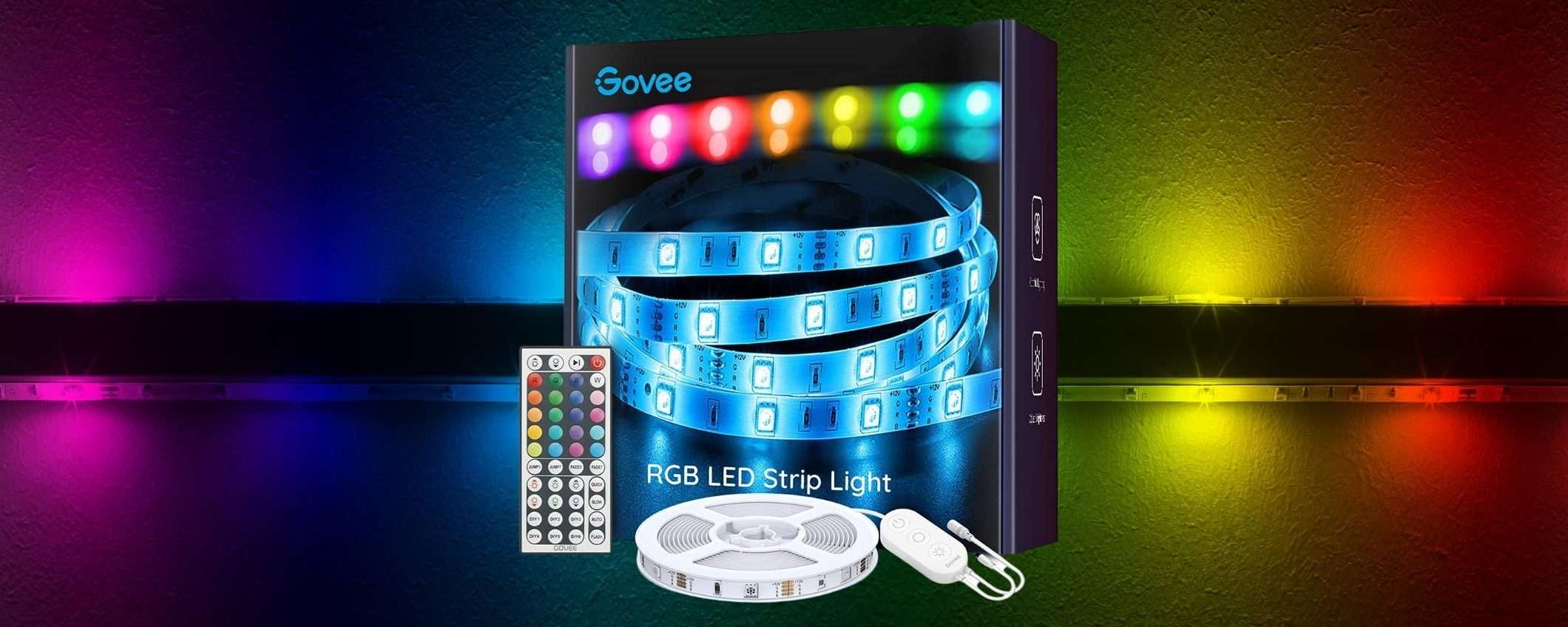 Striscia LED che meraviglia, 44 tasti e colori MOZZAFIATO Striscia LED che meraviglia, 44 tasti e colori MOZZAFIATO