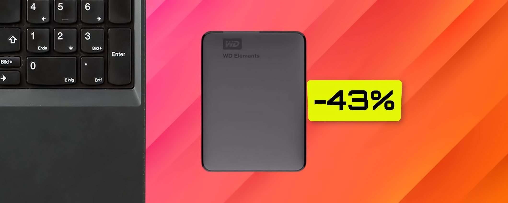 Hard disk esterno 2TB: esiste forse di meglio con appena 67 euro? Hard disk esterno 2TB: esiste forse di meglio con appena 67 euro?