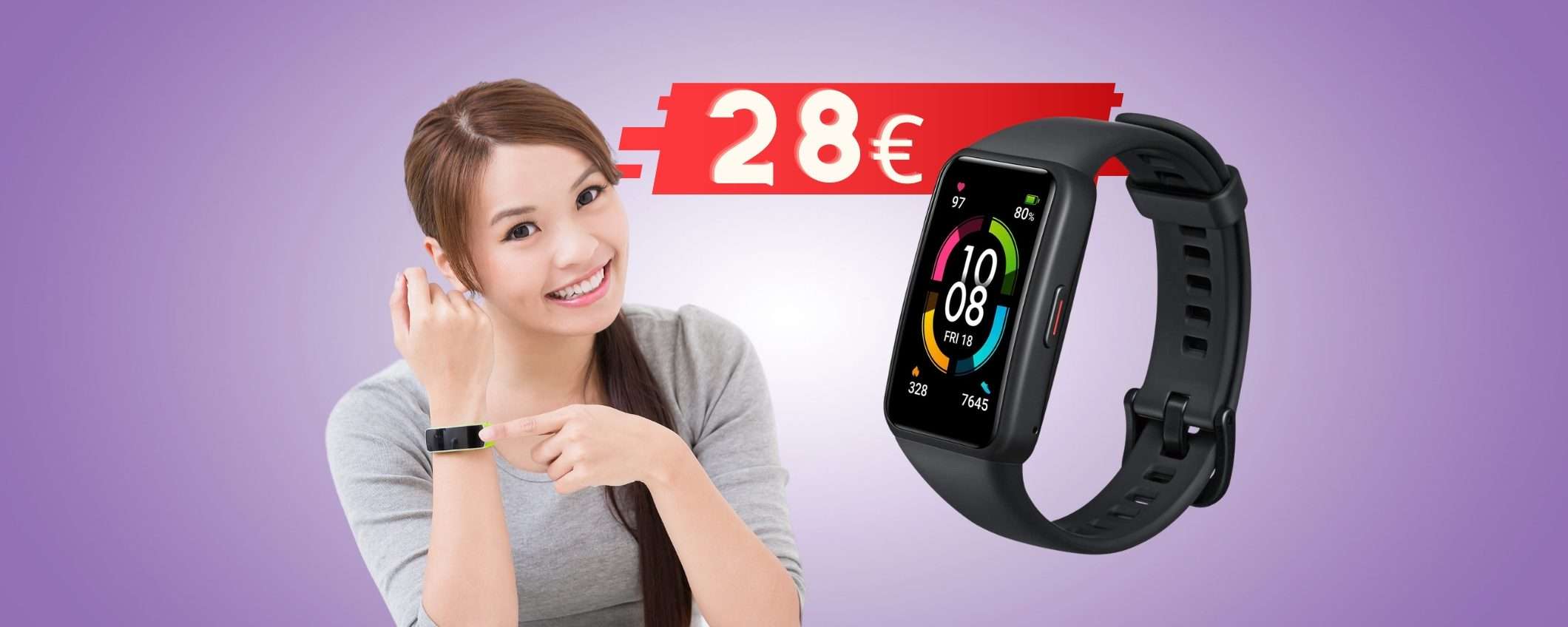 Honor Band 6: PREZZACCIO Amazon, solo 28€ ed è tuo Honor Band 6: PREZZACCIO Amazon, solo 28€ ed è tuo