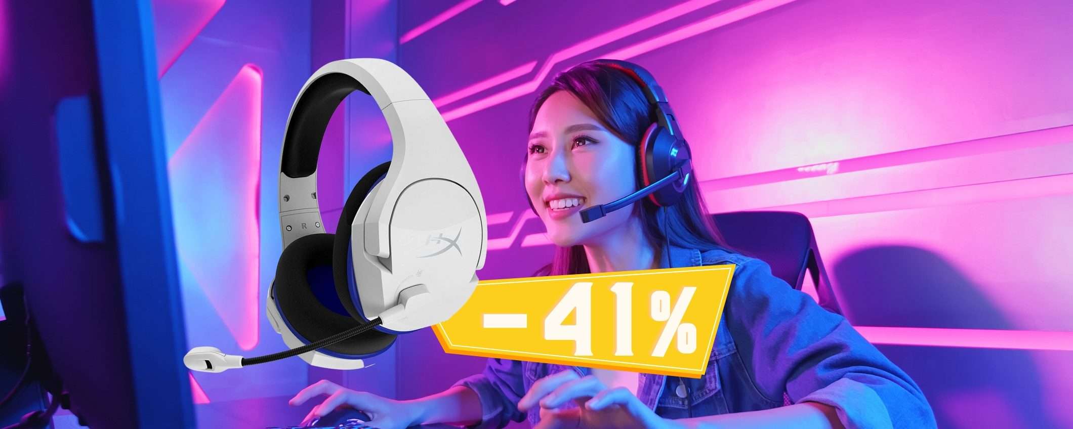 Hyperx: cuffie gaming wireless per PS4, PS5 e PC al MINIMO STORICO Hyperx: cuffie gaming wireless per PS4, PS5 e PC al MINIMO STORICO