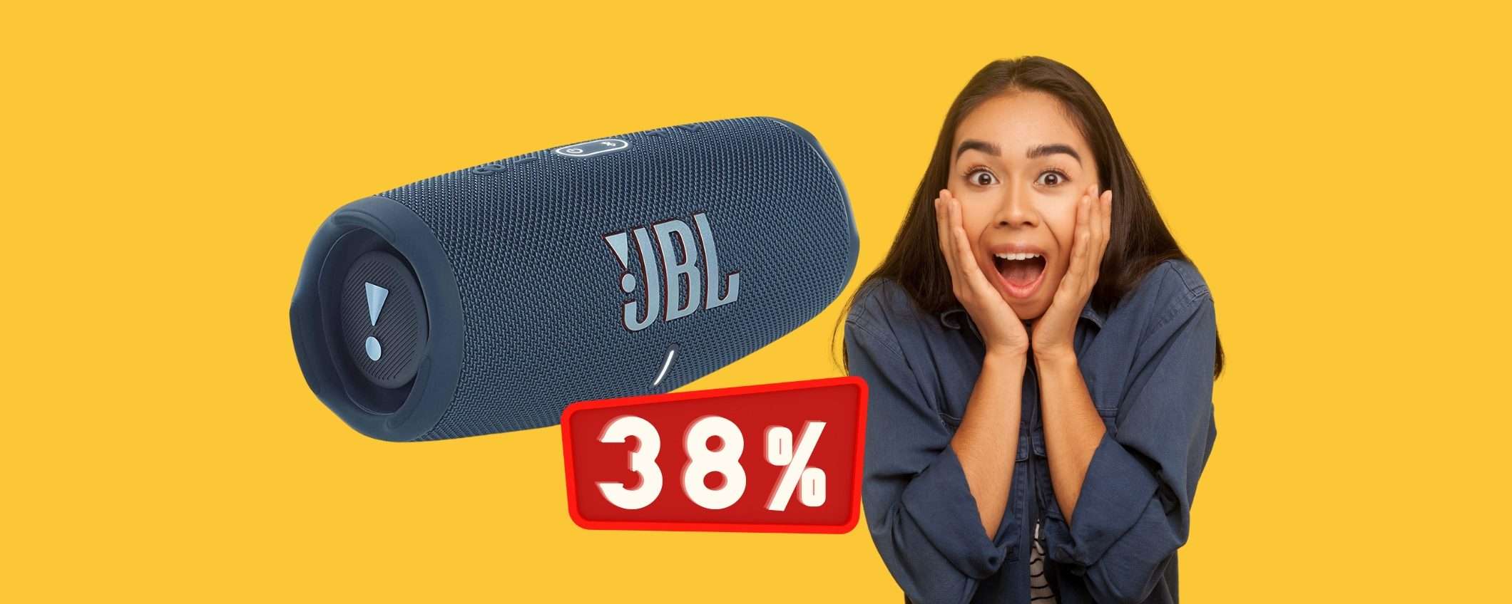 JBL Charge 5: cassa Bluetooth portatile BELLISSIMA al 38% in MENO JBL Charge 5: cassa Bluetooth portatile BELLISSIMA al 38% in MENO