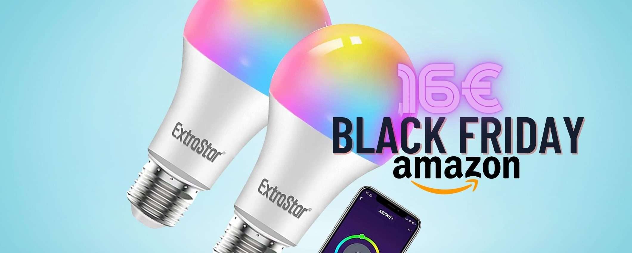 Lampadine LED Alexa e Google: 2 le porti a casa con 8€ l'una Lampadine LED Alexa e Google: 2 le porti a casa con 8€ l'una