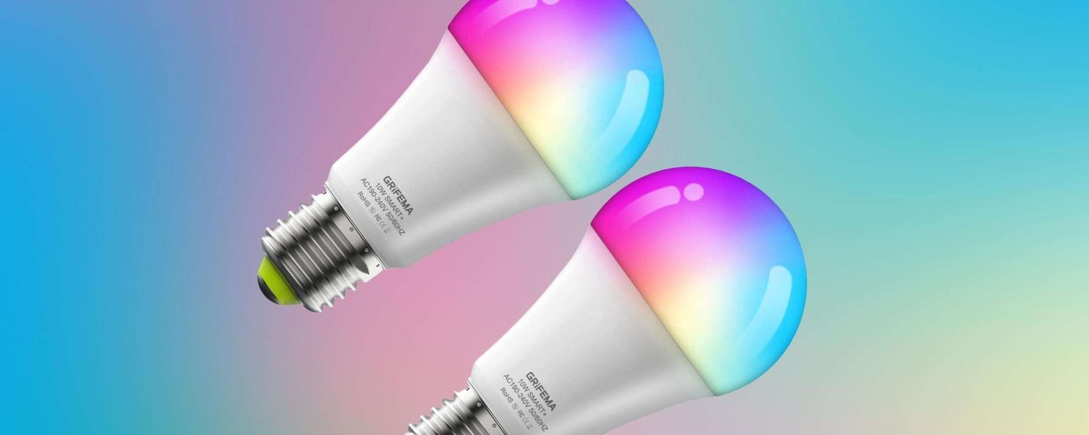 Lampadine SMART, 2 al prezzo di uno e sono MULTICOLOR Lampadine SMART, 2 al prezzo di uno e sono MULTICOLOR