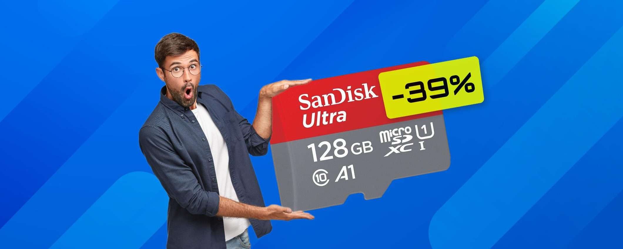 MicroSD 128GB a soli 18€: un autentico REGALO del Black Friday