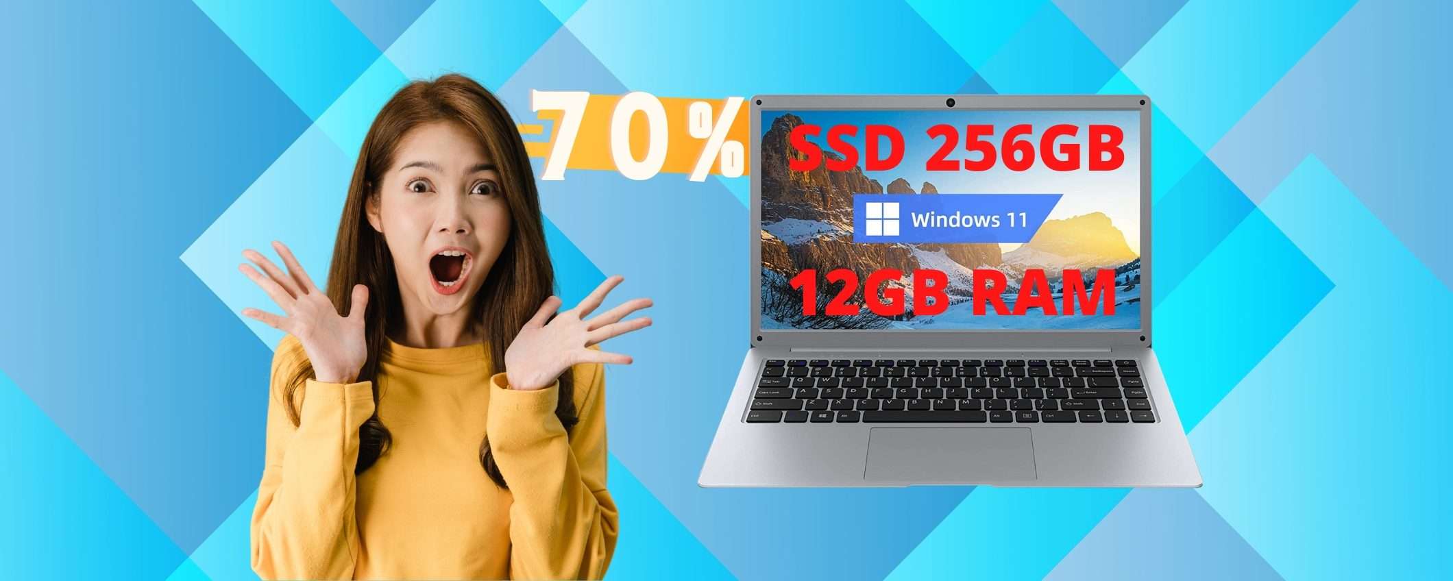 Il notebook con 12GB di RAM e SSD da 256GB è tornato in SCONTO (70%) Il notebook con 12GB di RAM e SSD da 256GB è tornato in SCONTO (70%)