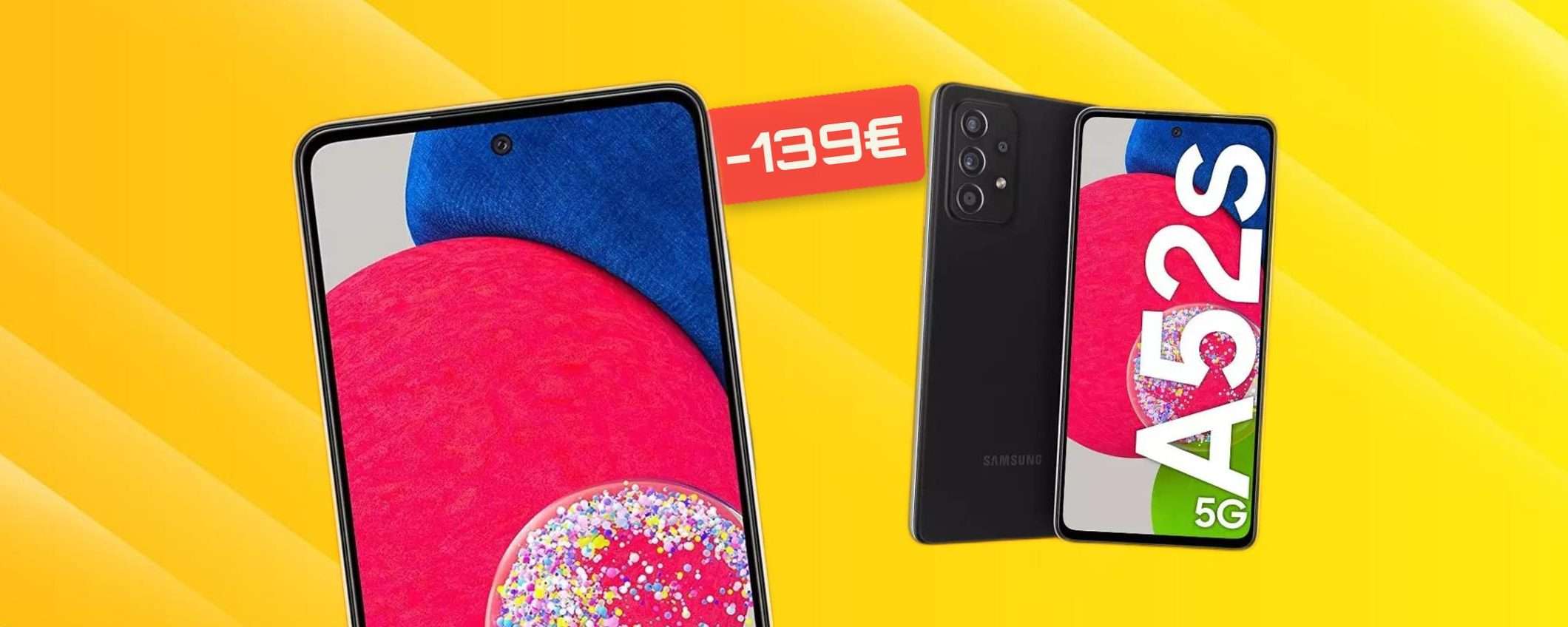 Samsung Galaxy A52s 5G: non puoi resistere al MEGA SCONTO (-139€) Samsung Galaxy A52s 5G: non puoi resistere al MEGA SCONTO (-139€)