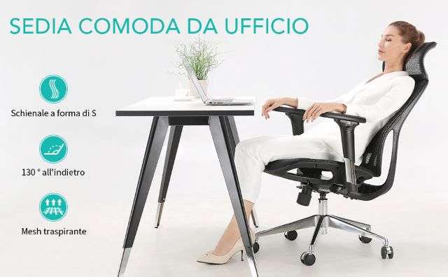 sedia ergonomica da ufficio umi