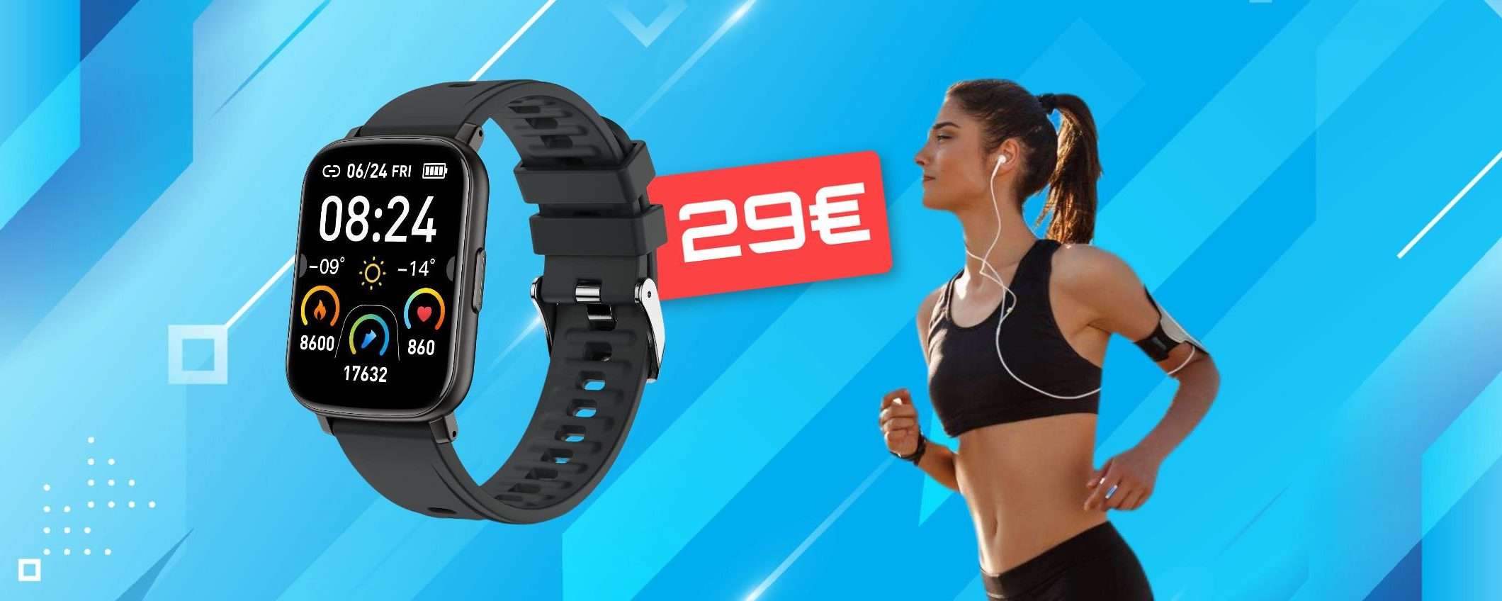 Smartwatch per il fitness ad un prezzo che fa SCALPORE: già tuo a 29€