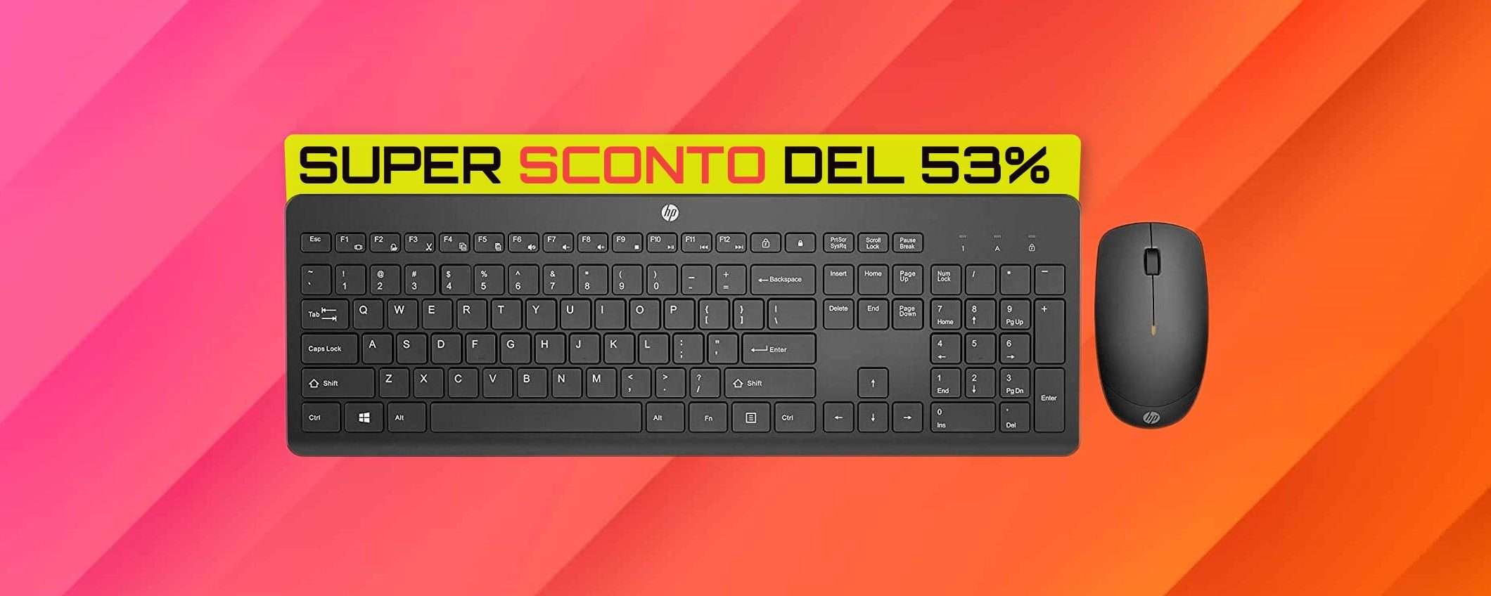 Tastiera e mouse HP: già tuoi con 20€ al Black Friday (SCONTO 53%) Tastiera e mouse HP: già tuoi con 20€ al Black Friday (SCONTO 53%)