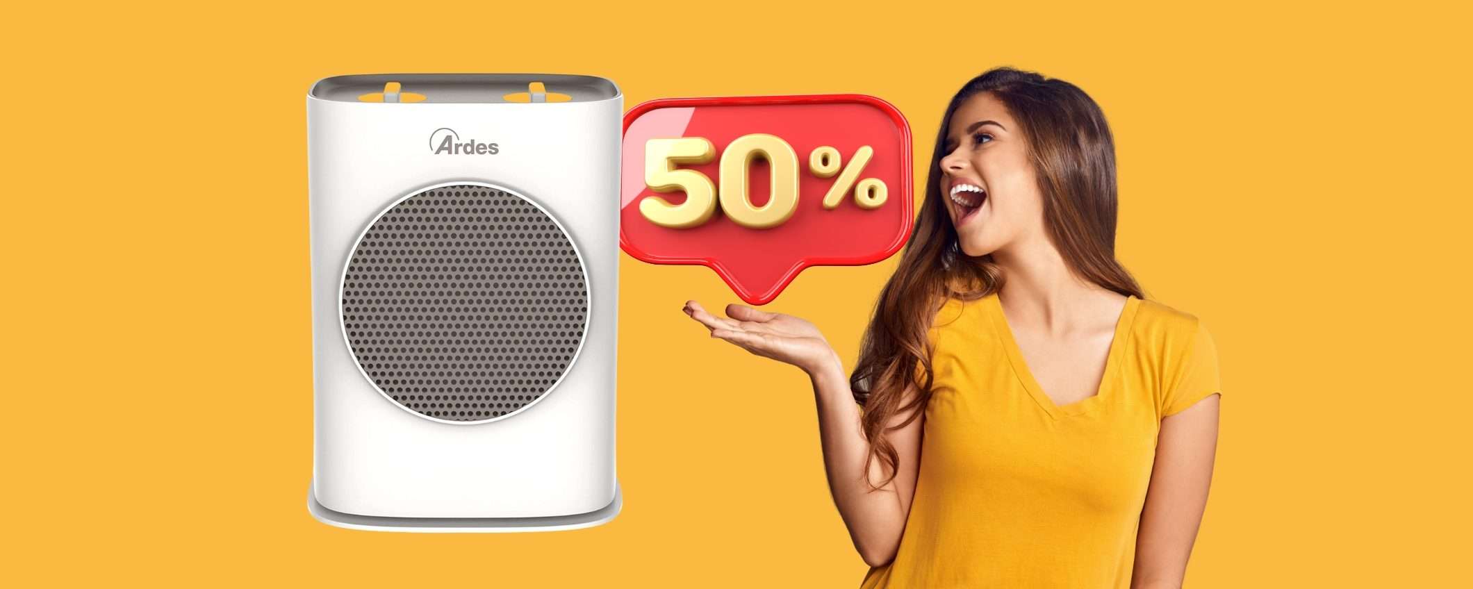 Termoventilatore ceramico: riscalda TANTO e costa POCO, 24,90€ Termoventilatore ceramico: riscalda TANTO e costa POCO, 24,90€