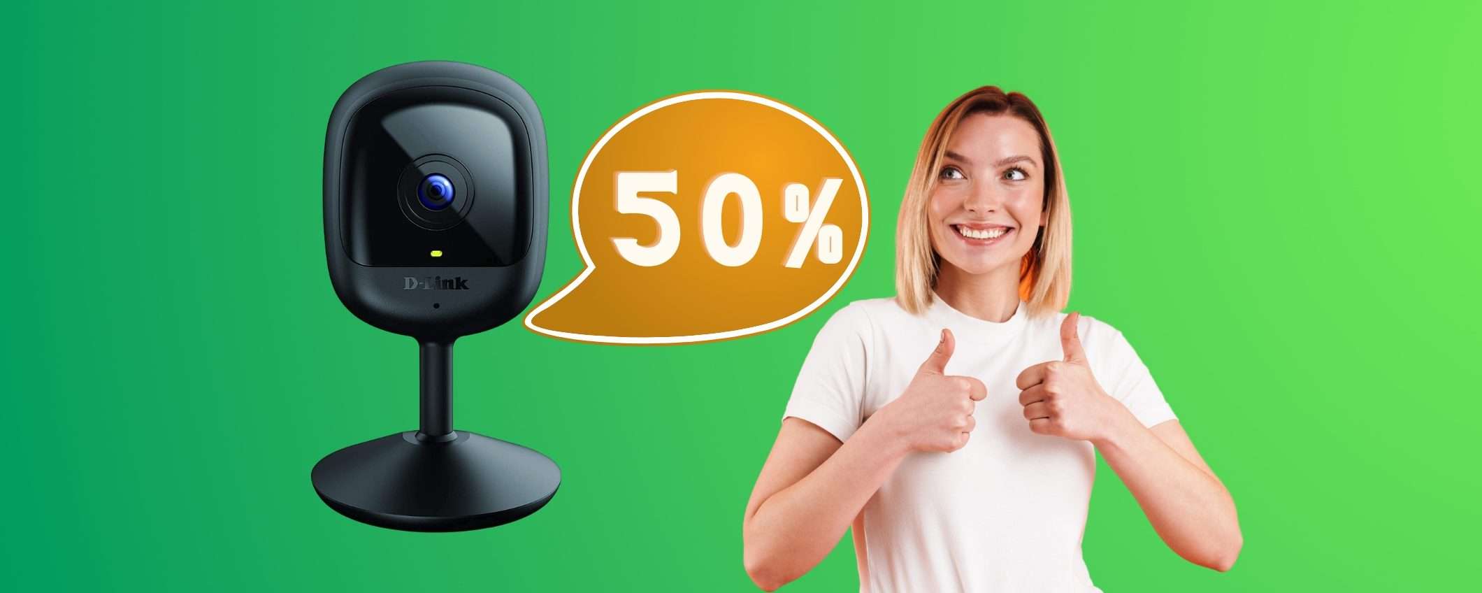 Videocamera compatta FHD al 50% su Amazon e la casa è sicura Videocamera compatta FHD al 50% su Amazon e la casa è sicura