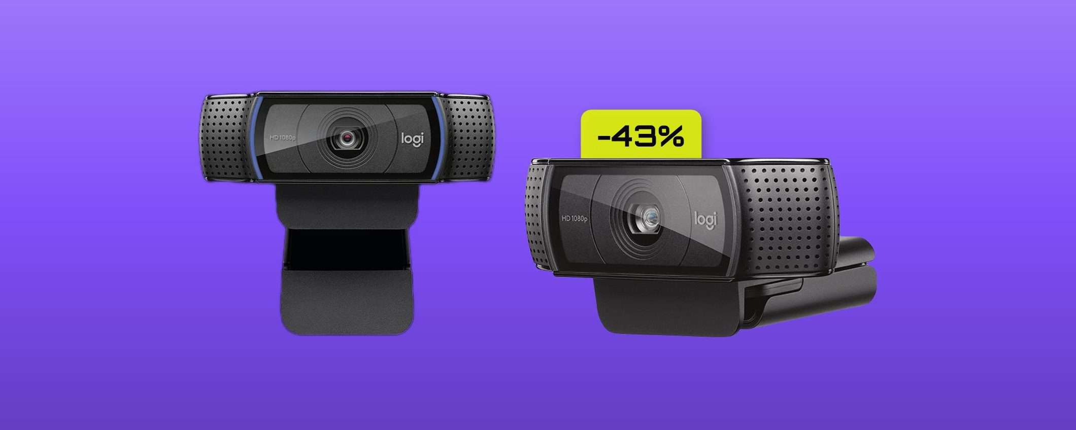 Webcam FullHD Logitech a soli 58€ con il Black Friday (SCONTO 43%) Webcam FullHD Logitech a soli 58€ con il Black Friday (SCONTO 43%)