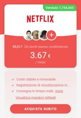 Netflix a 3 euro al mese