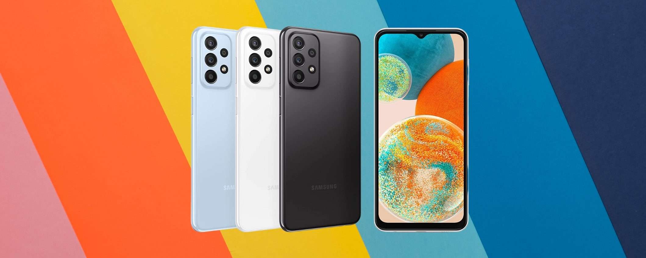 Samsung Galaxy A23 5G è lo smartphone del WEEK END: 120€ di sconto Samsung Galaxy A23 5G è lo smartphone del WEEK END: 120€ di sconto