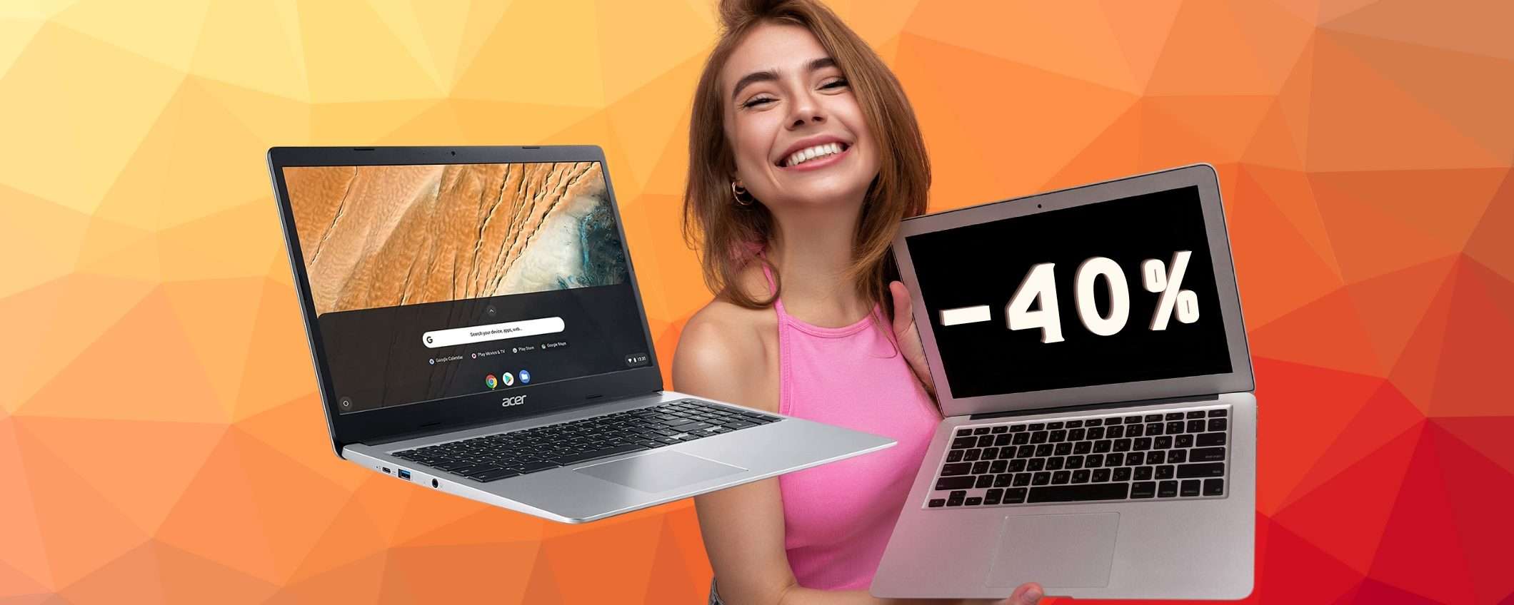 Acer Chromebook 15,6 pollici a prezzo SCONVOLGENTE (-40%) Acer Chromebook 15,6 pollici a prezzo SCONVOLGENTE (-40%)