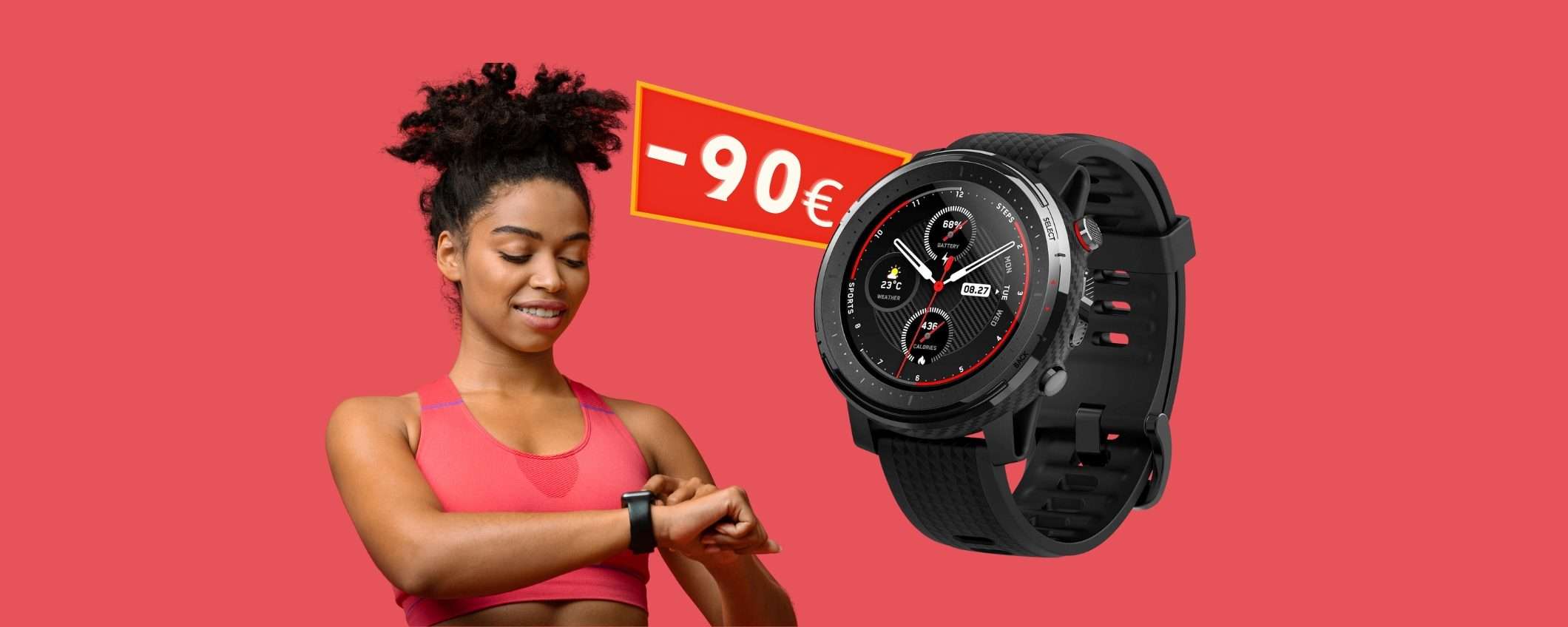 Amazfit Stratos 3 a prezzo SGRETOLATO su Amazon, 90€ di SCONTO Amazfit Stratos 3 a prezzo SGRETOLATO su Amazon, 90€ di SCONTO