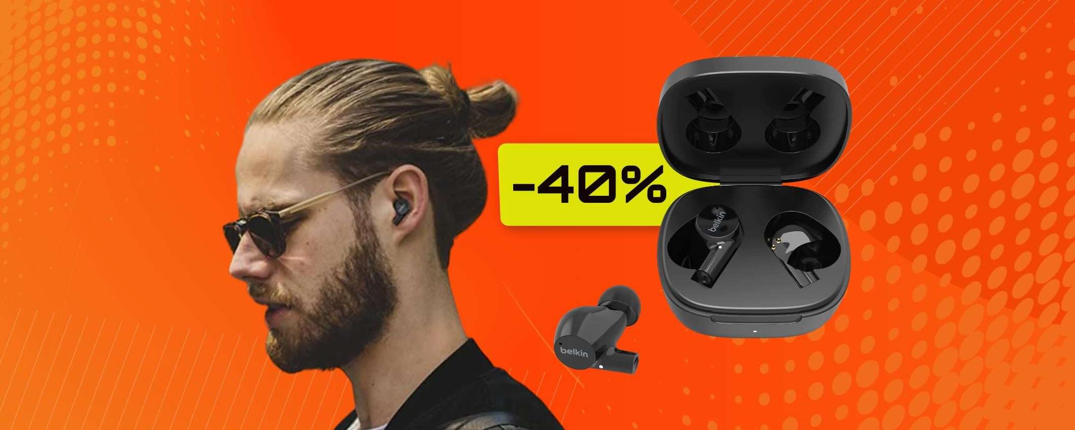 Auricolari Belkin POTENTISSIMI ed impermeabili: durano 1 giorno (42€) Auricolari Belkin POTENTISSIMI ed impermeabili: durano 1 giorno (42€)