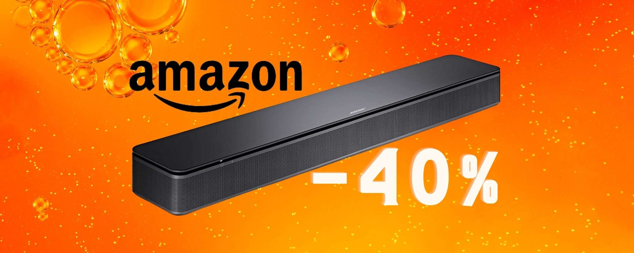 Bose: la piccola soundbar Bluetooth che spacca il web (-40%) Bose: la piccola soundbar Bluetooth che spacca il web (-40%)