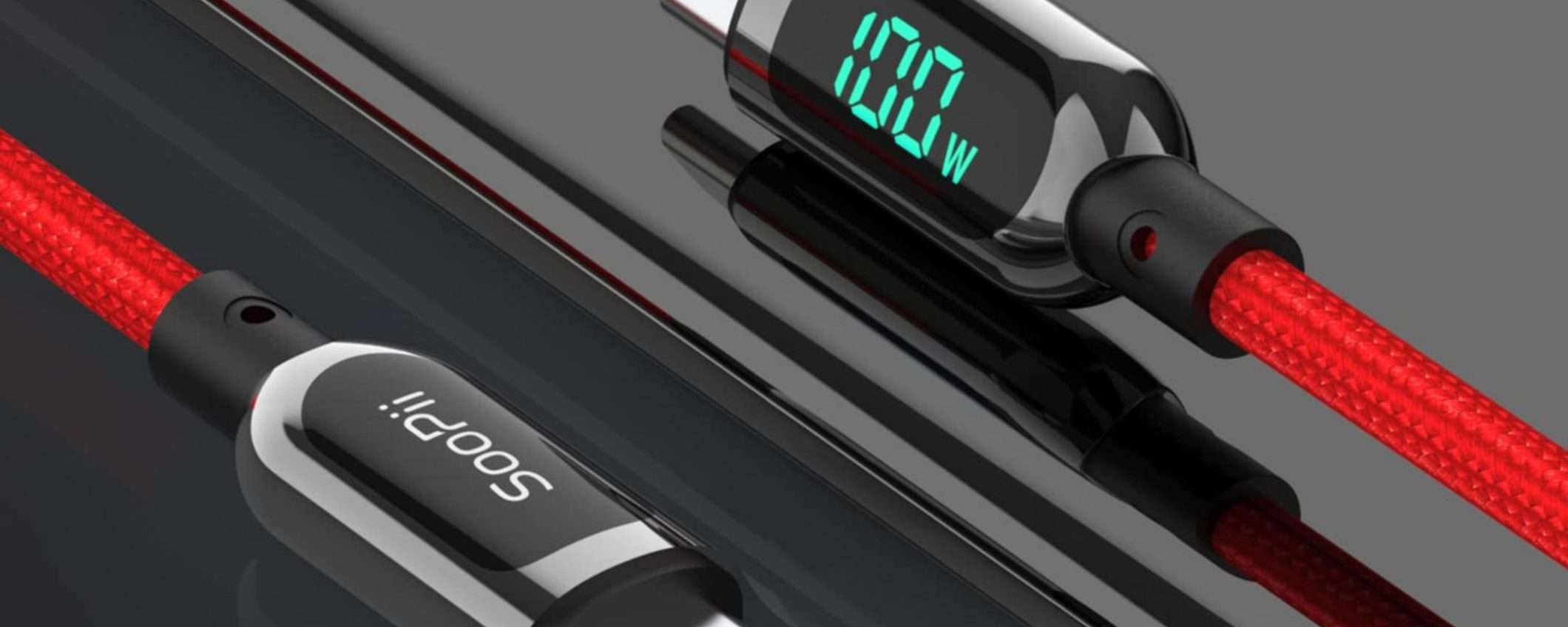 Il cavo SMART 100W con display crolla a 9€ a fine anno: prezzo Amazon top Il cavo SMART 100W con display crolla a 9€ a fine anno: prezzo Amazon top
