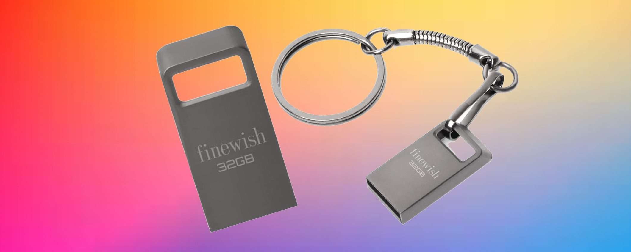 32 GB a portata di chiavi: MINI chiavetta USB che porti a casa con 5€ 32 GB a portata di chiavi: MINI chiavetta USB che porti a casa con 5€