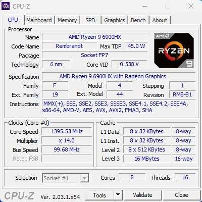 cpu-z Beelink GTR6