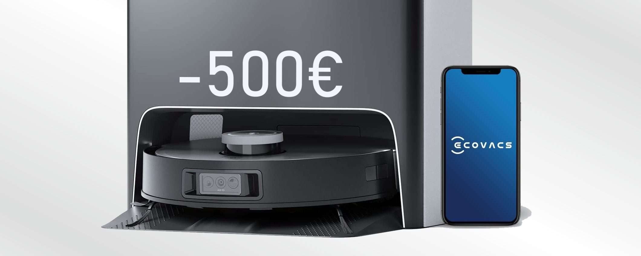 Ecovacs Deebot, super robot con coupon PAZZESCO da 500€