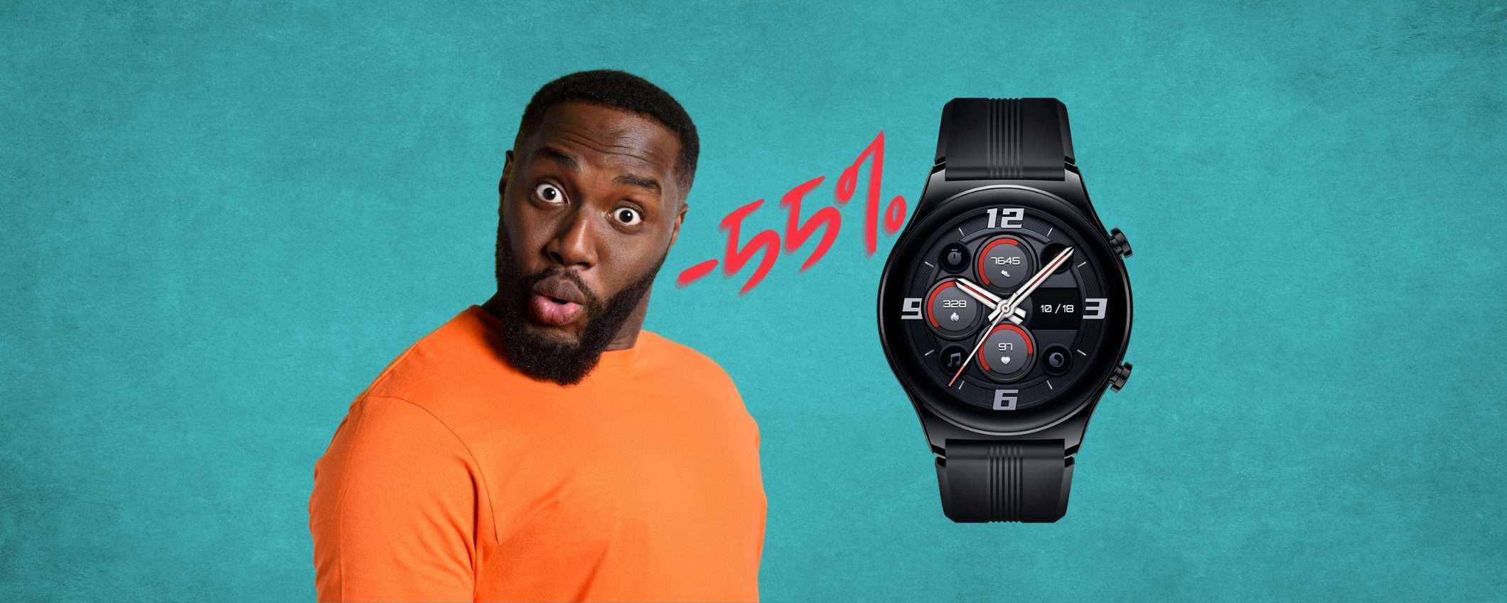 Honor Watch GS 3 a prezzo SGRETOLATO, 55% su Amazon Honor Watch GS 3 a prezzo SGRETOLATO, 55% su Amazon