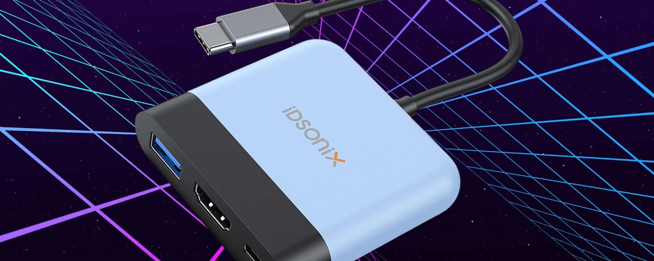 Hai uno smartphone con USB C? Con 6€ ESPLODE il suo potenziale (-70%) Hai uno smartphone con USB C? Con 6€ ESPLODE il suo potenziale (-70%)
