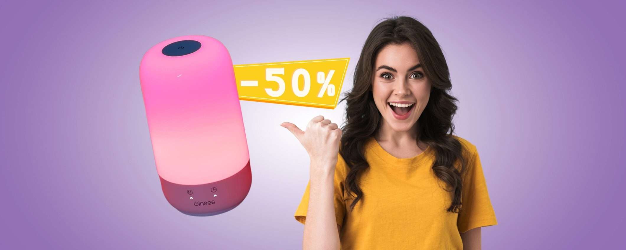 Lampada WiFi multicolore compatibile con Alexa a 21€ Lampada WiFi multicolore compatibile con Alexa a 21€