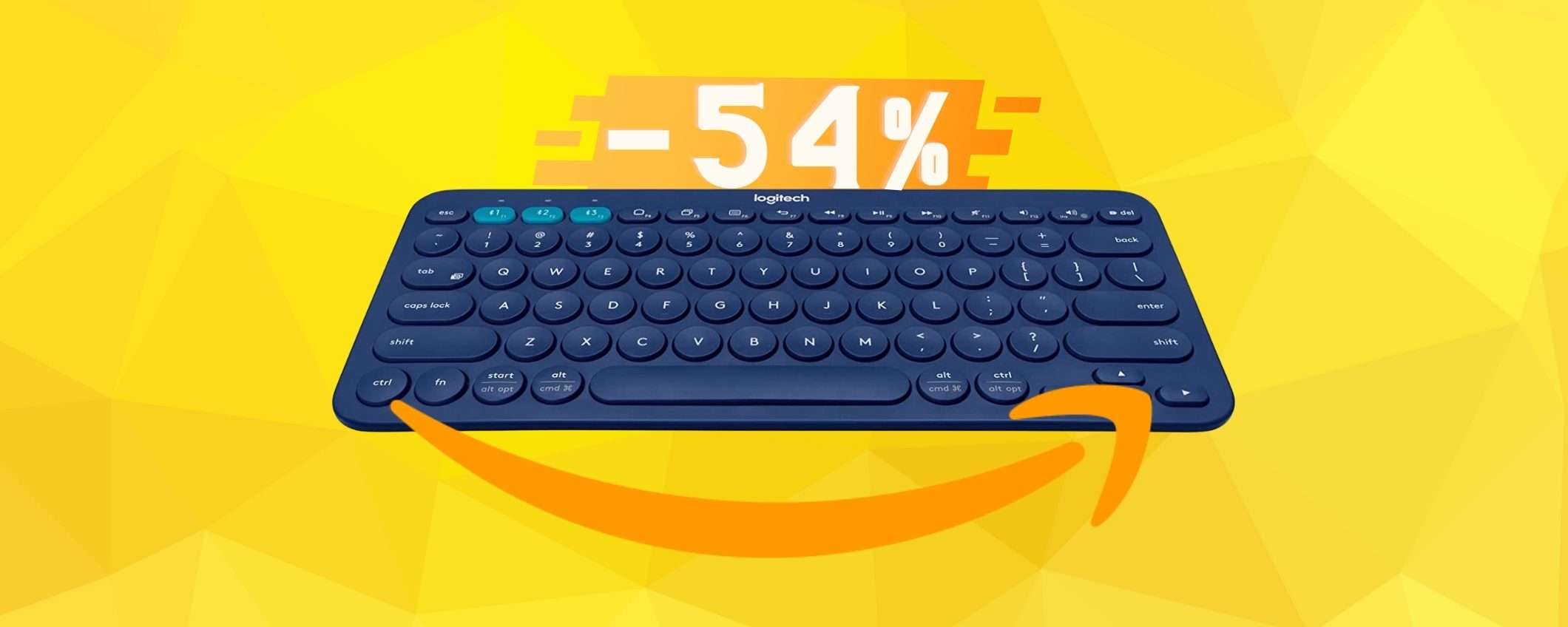 Logitech K380: tastiera Bluetooth super compatta a MENO di 27€ Logitech K380: tastiera Bluetooth super compatta a MENO di 27€