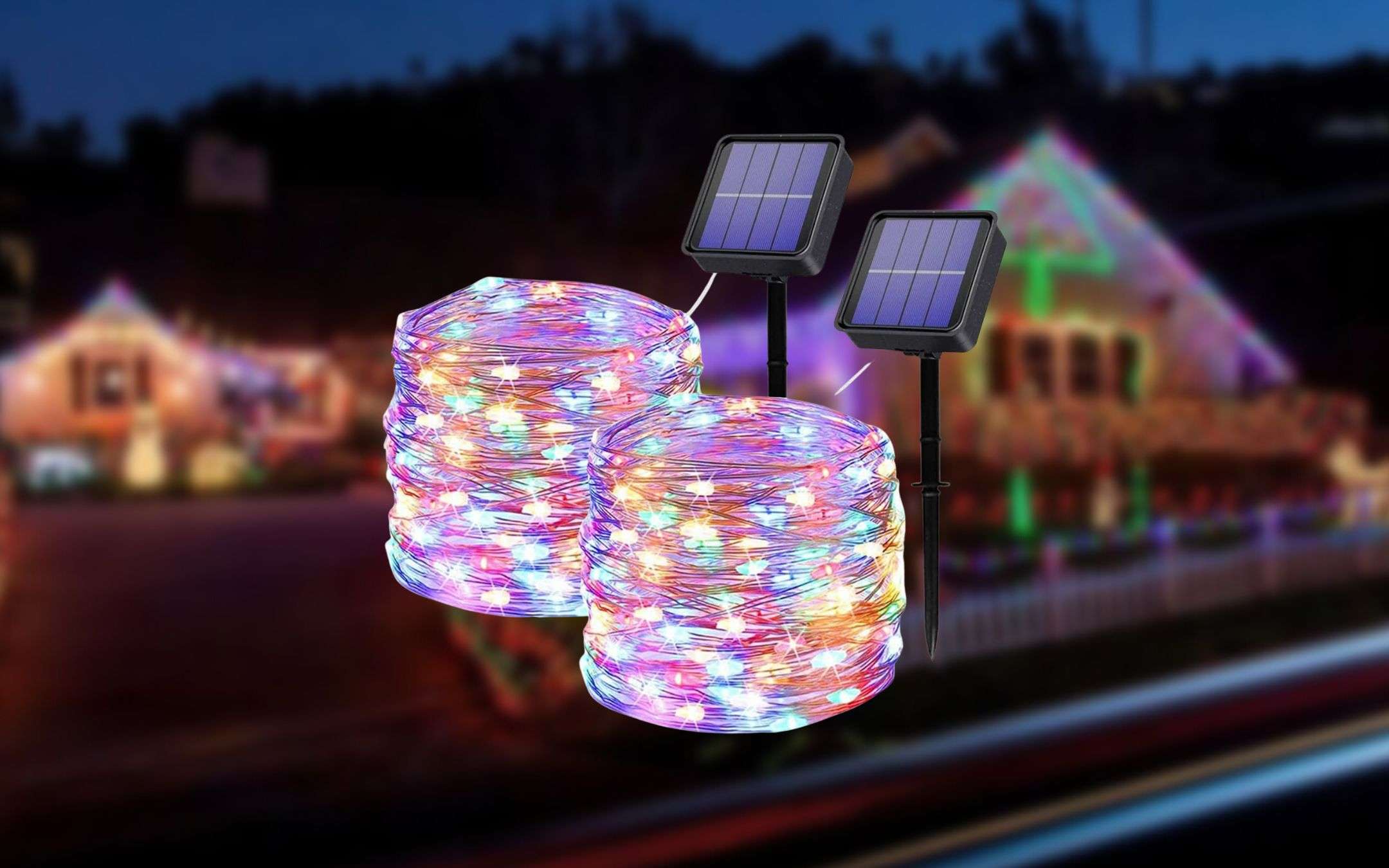 Luci di Natale SOLARI: crea l'atmosfera, illumina GRATIS (12 metri a 18€)