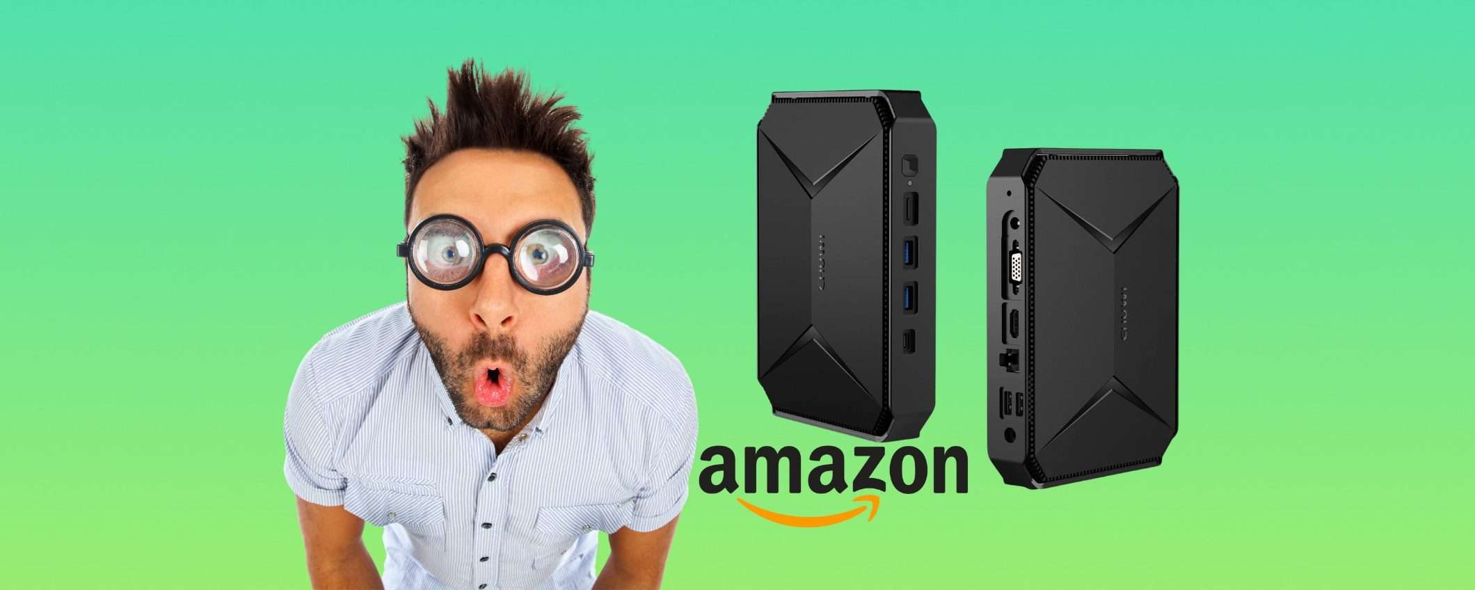 Mini PC Intel Gemini Lake, SSD 256GB, 8GB RAM a prezzo SHOCK Mini PC Intel Gemini Lake, SSD 256GB, 8GB RAM a prezzo SHOCK