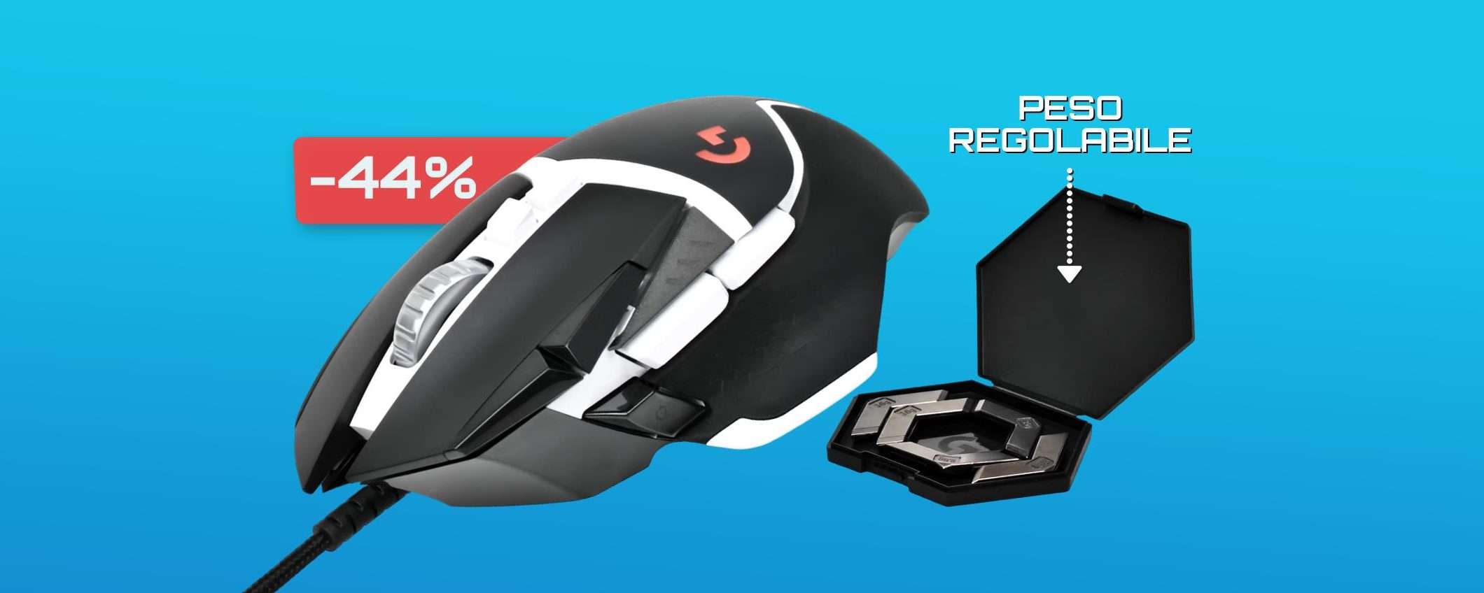Mouse Logitech con sensore INFALLIBILE: il peso lo scegli tu (33€) Mouse Logitech con sensore INFALLIBILE: il peso lo scegli tu (33€)