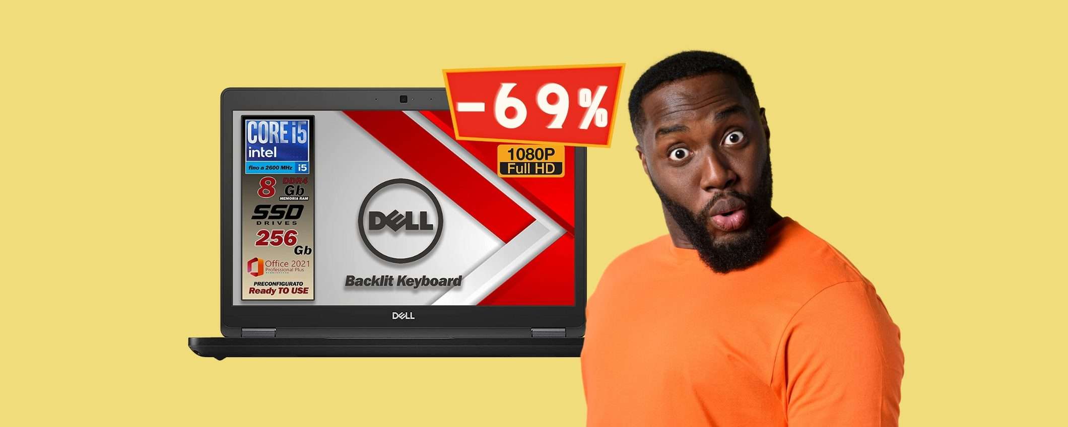 Notebook Dell con i5 e SSD da 256GB al 69% in MENO (ricondizionato) Notebook Dell con i5 e SSD da 256GB al 69% in MENO (ricondizionato)