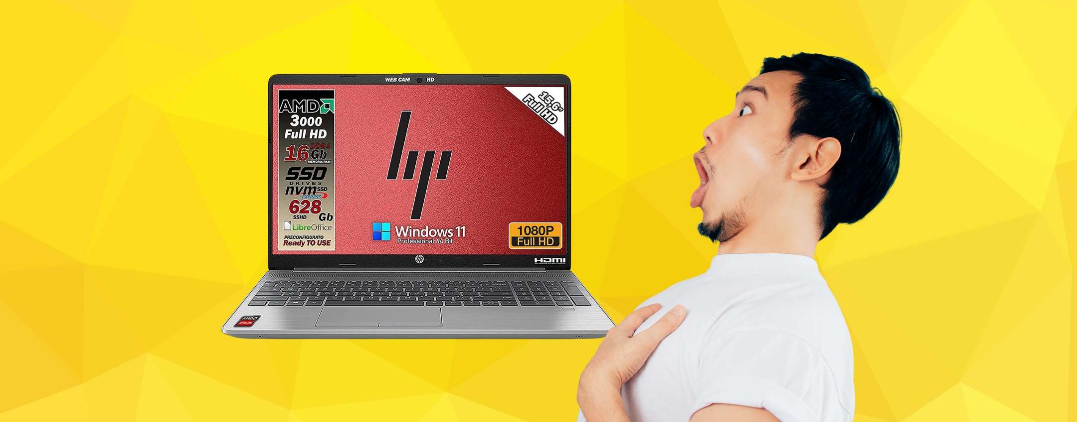 HP ELITEBOOK 840 G8, 2,8 GHz i7-1165G7, 16 GB RAM, 256 GB unità di