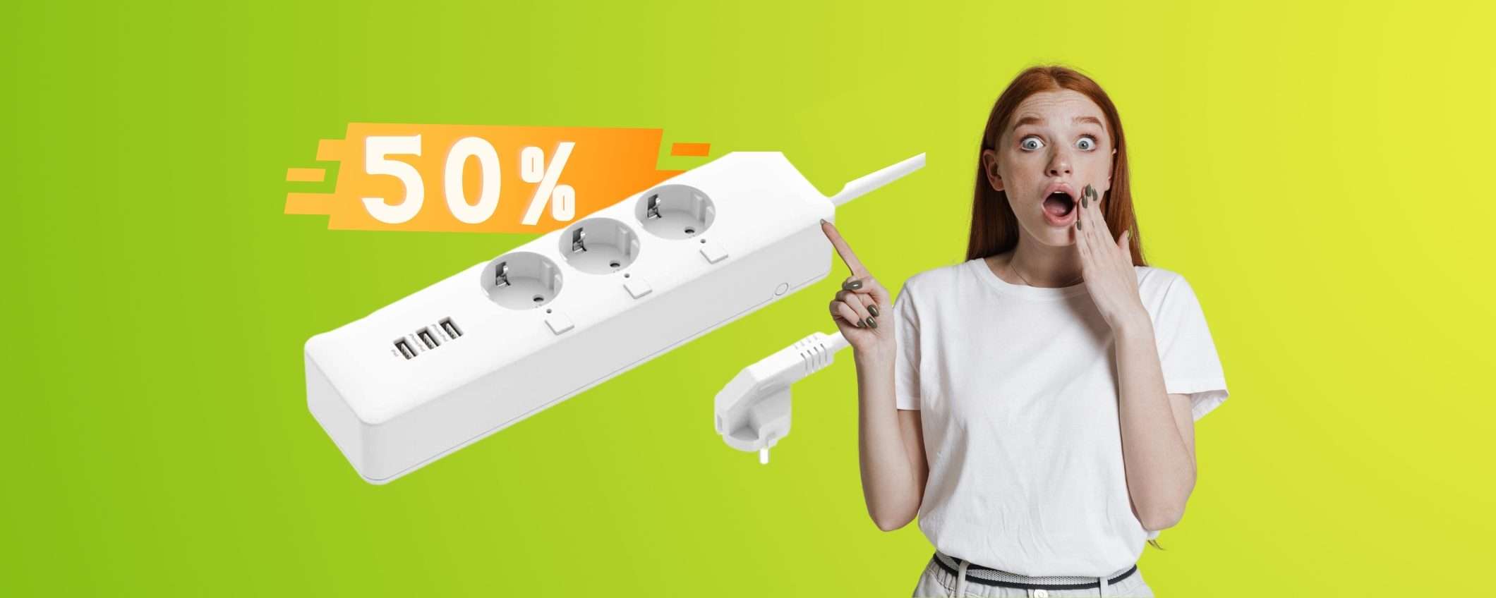 Presa multipla intelligente: con il COUPON segreto risparmi il 50% Presa multipla intelligente: con il COUPON segreto risparmi il 50%