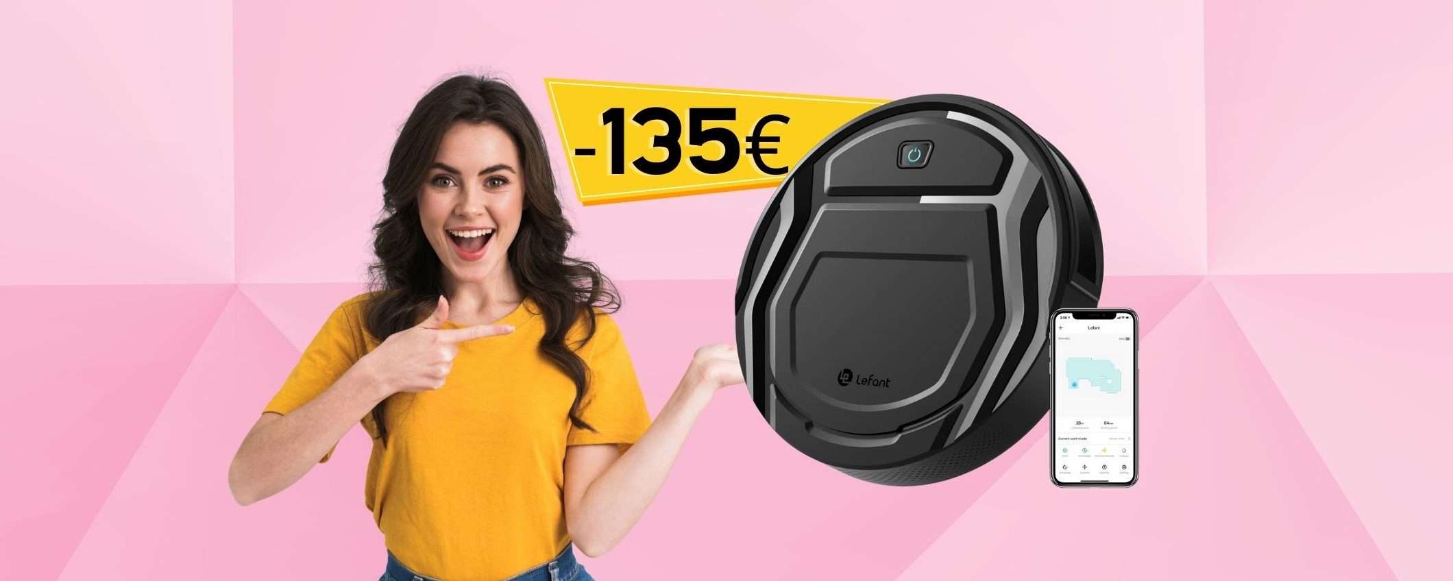 Robot aspirapolvere Lefant al prezzo più BASSO di SEMPRE, -135€ Robot aspirapolvere Lefant al prezzo più BASSO di SEMPRE, -135€