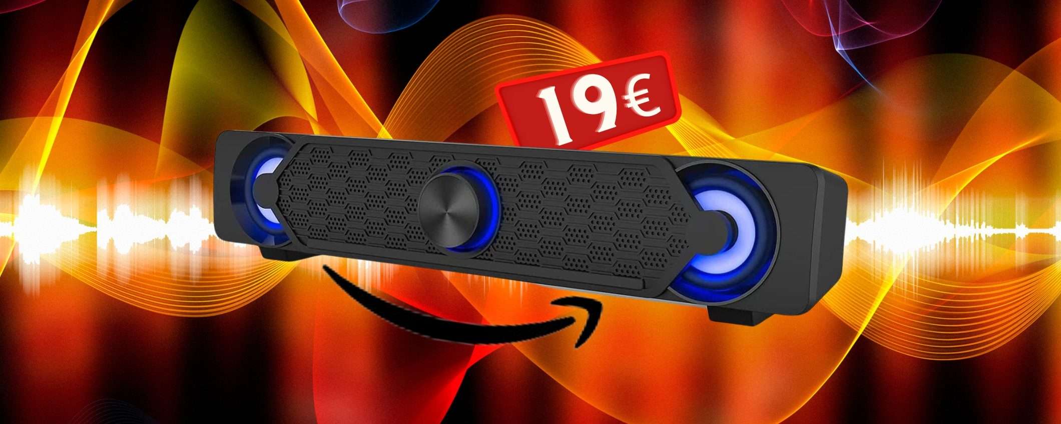Soundbar PC portatile SPETTACOLARE a POCHISSIMO (-52%) Soundbar PC portatile SPETTACOLARE a POCHISSIMO (-52%)